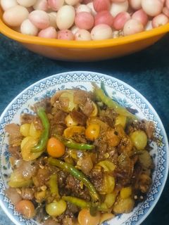 करौंदे हरी मिर्च का इंस्टेंटअचार रेसिपी मुख्य फोटो