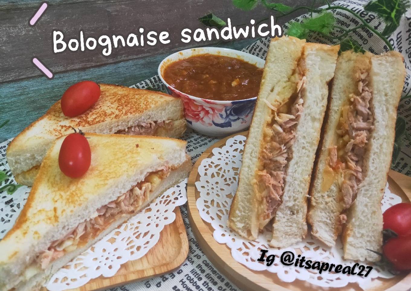 Bolognaise sandwich