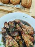 Jamoncitos de pollo al kalimotxo