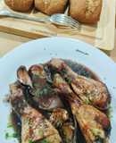 Jamoncitos de pollo al kalimotxo