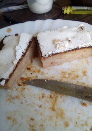 Una foto de Budín de pan con merengue