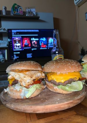 Una foto de Hamburguesa Casera