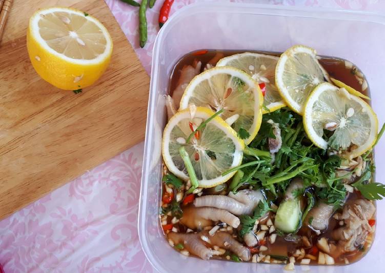 Bahan Ceker Lemon (acar ceker) | Bahan Membuat Ceker Lemon (acar ceker) Yang Enak Dan Mudah