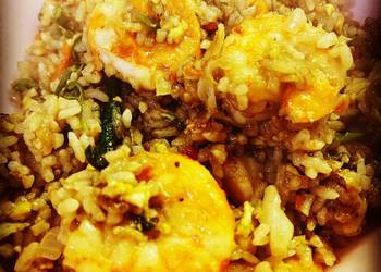 Easiest Way to Recipe Appetizing Prawn and Veggie Fried Rice