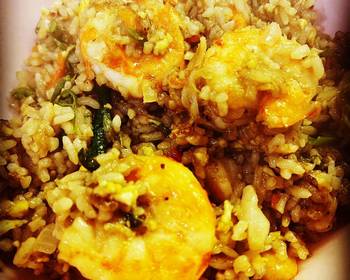 Ultimate Serving Recipe Prawn and Veggie Fried Rice Restaurant Style