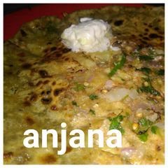 A picture of Punjabi loaded aalu paratha..