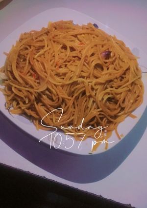 Brown spaghetti ainihin hoton girkin