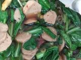 Cah sawi bakso