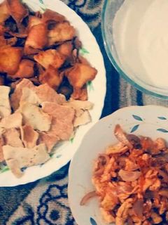 صورة لوصفة فتة شاورما سوري 😍
