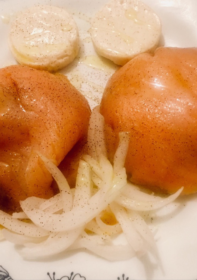 Una foto de Salmón con sorpresa