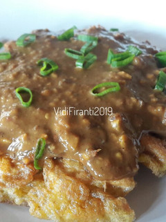 Foto resep Tahu Telur Bumbu Kacang | Bumbu Rujak