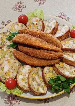 Gombás csirkemell rolád recept fotója