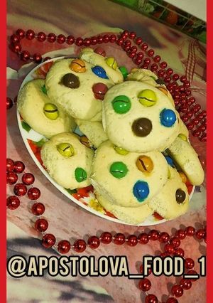Фото ПЕСОЧНОЕ ПЕЧЕНЬЕ С M&M's.