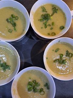 A picture of Roasted Sweet Potato and Ginger Soup.