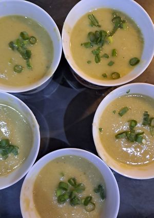 A picture of Roasted Sweet Potato and Ginger Soup.
