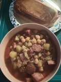 Spanish Bean Soup from my Mother's Recipe Card
