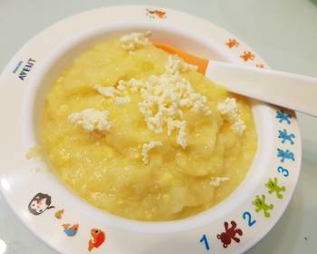Latest Recipe Ricecauliflowersweet cornegg yolkcheese baby porridge Home Style