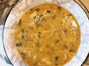 A picture of red lentils chicken