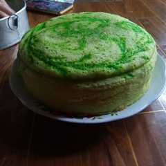 A picture of Bolu pandan kukus imut.