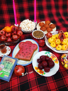 عکسی از دستور سفره یلدا 1401🍉❤️