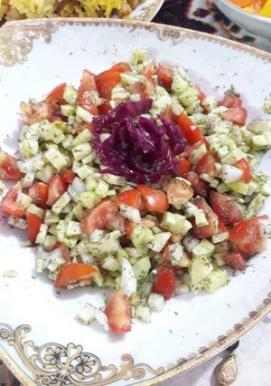عکسی از دستور سالاد شیرازی