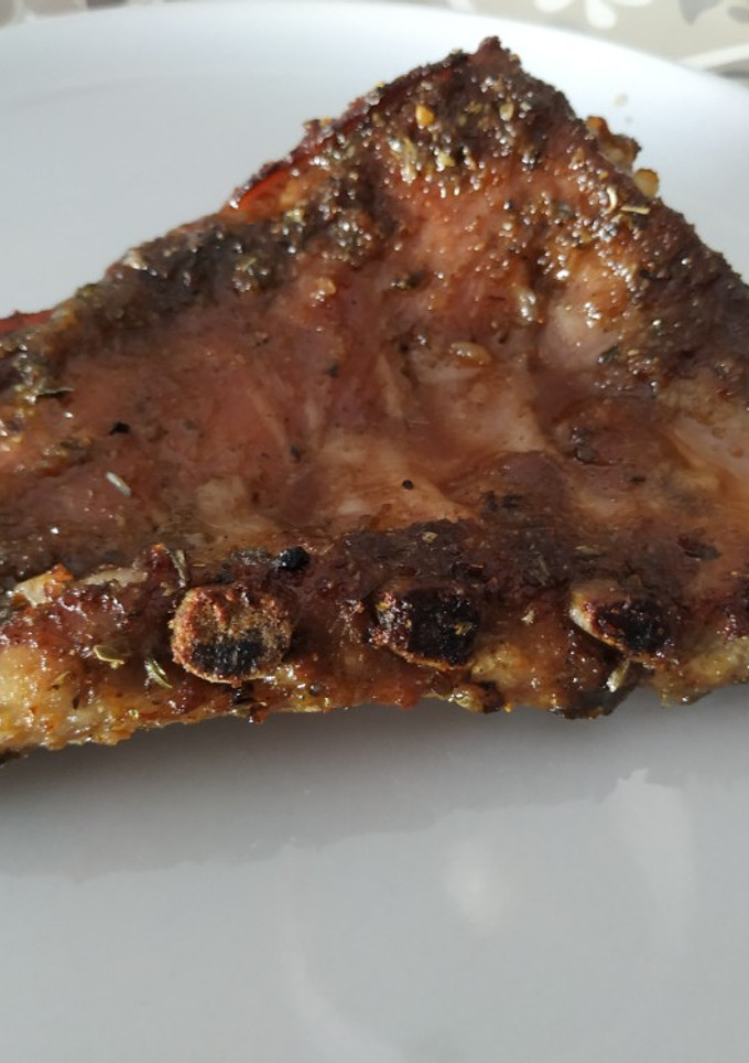 Una foto de Costillar a la soja y miel
