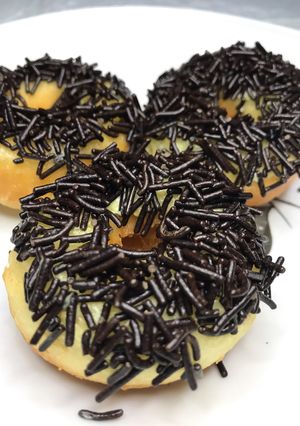 Foto resep Donat Kampung Topping Cokelat Meses