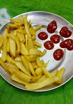 A picture of French fries 😘.