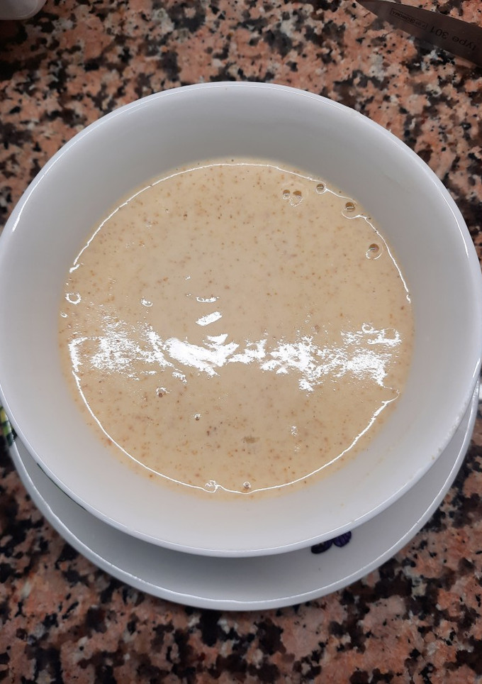 Una foto de Salsa de almendra
