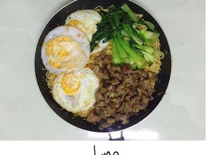 Hình của món Mì Xào Thịt Bò Cải Thìa.