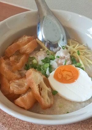 Foto resep Bubur Ayam Thailand - Jok Gai (โจ๊กไก่)