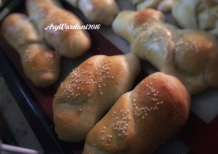 Overnight soft bun (banana choco bread)