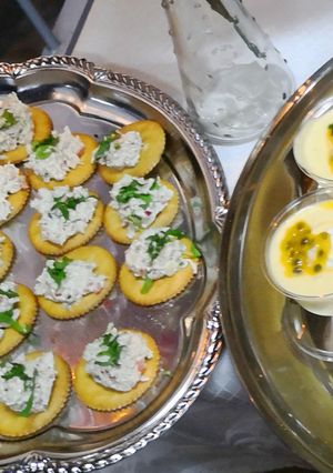Una foto de Canapés de pollo