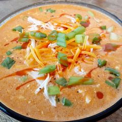 A picture of Buffalo chicken soup.