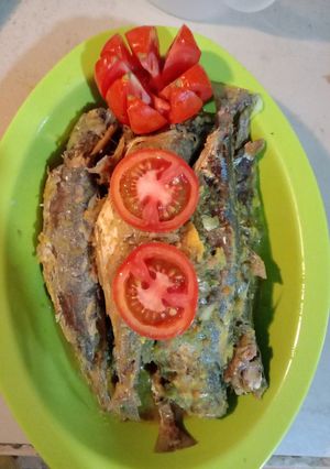 Foto resep Ikan sarden ungkep bumbu kuning