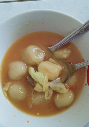 Foto resep Pentol cilok kuah pedas