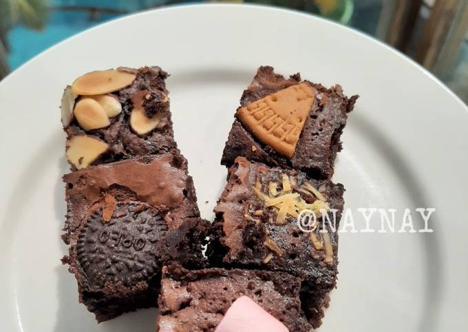 Brownies Sekat (Tanpa alat sekat&tanpa mixer)