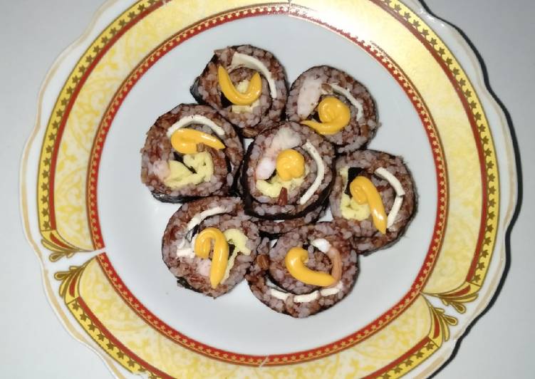 Sushi Nasi Merah Udang