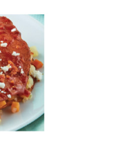 Una foto de Enjitomatadas rojas rellenas de verdura