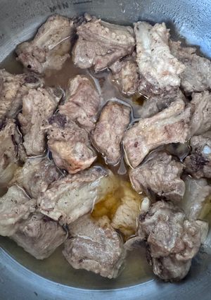 Una foto de Costillas de cerdo en olla express