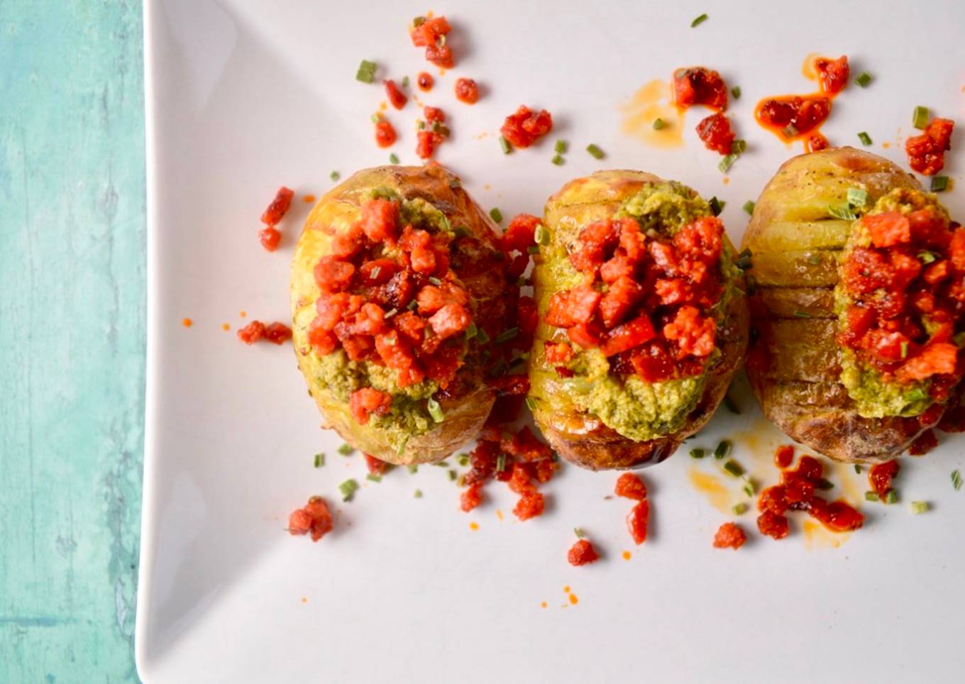 Mini Hasselback Potatoes
