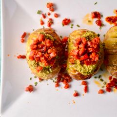 A picture of Mini Hasselback Potatoes.