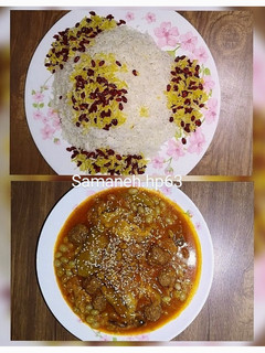 عکسی از دستور خورشت غوره مسماکنجدی 🌺