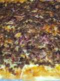 Pizza de carne adobada en salsa bulgogi