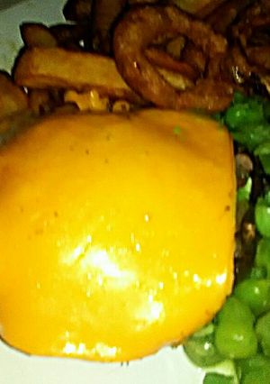 A picture of Tex's Stuffed Mushroom 🍄🧀🐷🍲.