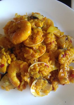 Una foto de Arroz con almejas