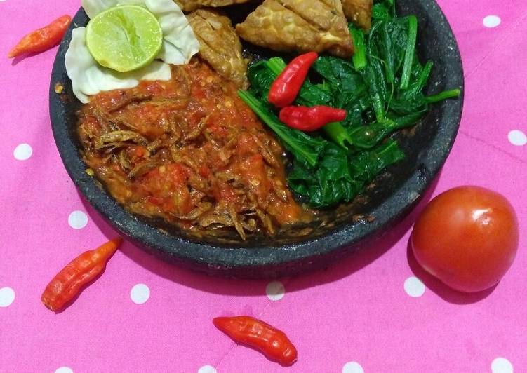 Resep Tempe Penyet Sambal Teri Anti Gagal