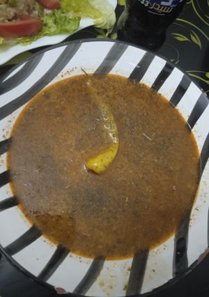 صورة لوصفة شرب فريك باللحم والنعناع
