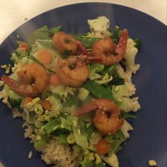 Stir fry with shrimp A picture of Stir fry with shrimp .