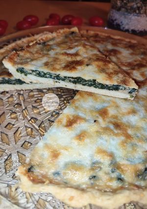 Une photo de Quiche épinards mozzarella